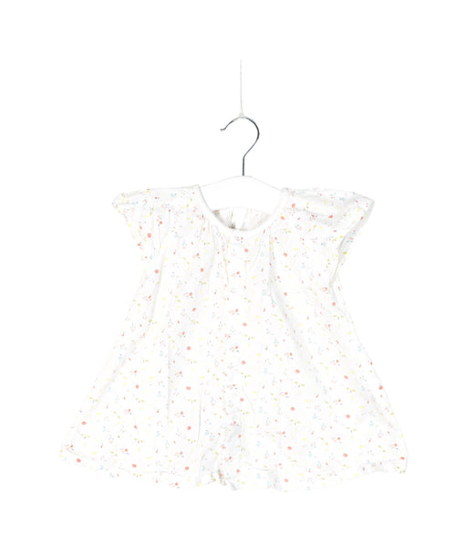 A White Dress Sets from Petit Bateau in size 6-12M for girl. (Front View)