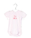 A Pink Short Sleeve Bodysuits from bellybutton in size 0-3M for girl. (Front View)