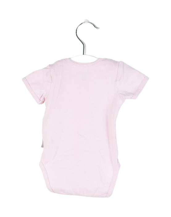 A Pink Short Sleeve Bodysuits from Sigikid in size 0-3M for girl. (Back View)