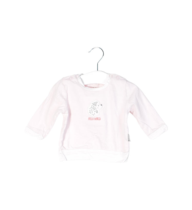 A Pink Long Sleeve Tops from Sigikid in size 0-3M for girl. (Front View)