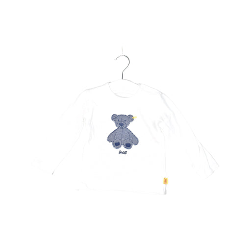 A White Long Sleeve Tops from Steiff in size 6-12M for neutral. (Front View)