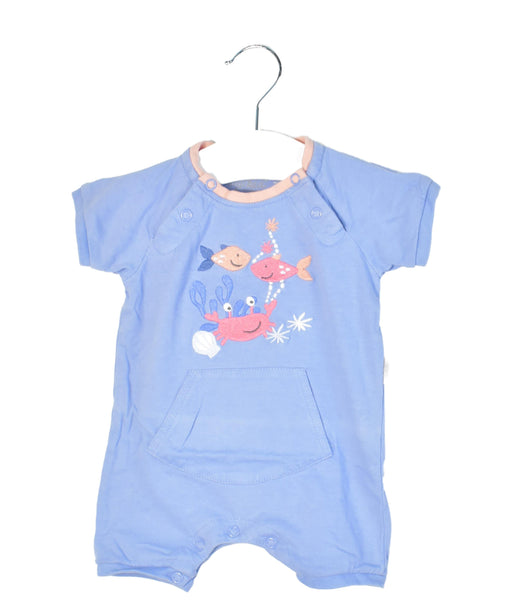 A Purple Short Sleeve Rompers from Sigikid in size 0-3M for girl. (Front View)