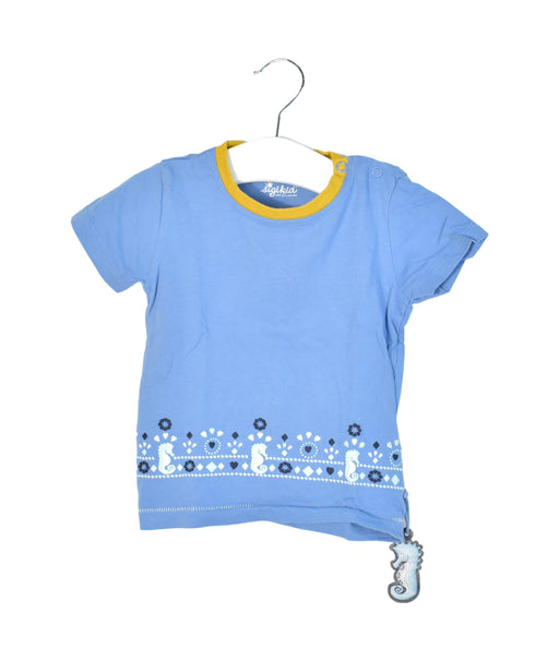A Blue Short Sleeve T Shirts from Sigikid in size 12-18M for neutral. (Front View)