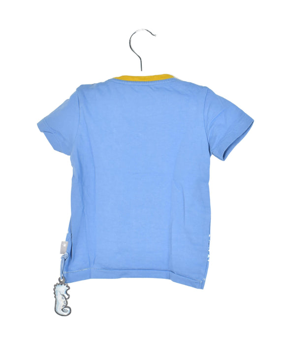 A Blue Short Sleeve T Shirts from Sigikid in size 12-18M for neutral. (Back View)