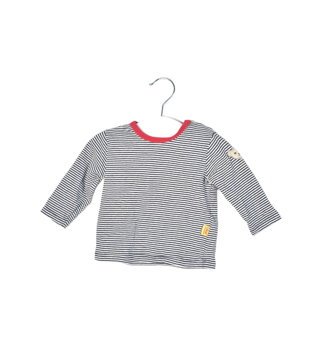 A Black Long Sleeve Tops from Steiff in size 0-3M for neutral. (Front View)