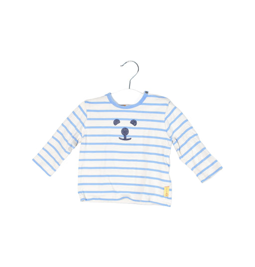 A Blue Long Sleeve Tops from Steiff in size 0-3M for neutral. (Front View)