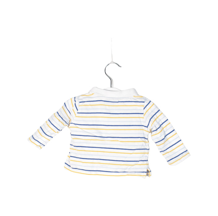 A White Long Sleeve Polos from Sergent Major in size 0-3M for boy. (Back View)