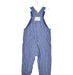 A Navy Long Overalls from Petit Bateau in size 6-12M for boy. (Back View)