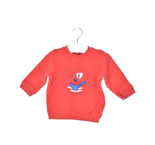 A Red Crewneck Sweatshirts from Petit Bateau in size 6-12M for neutral. (Front View)