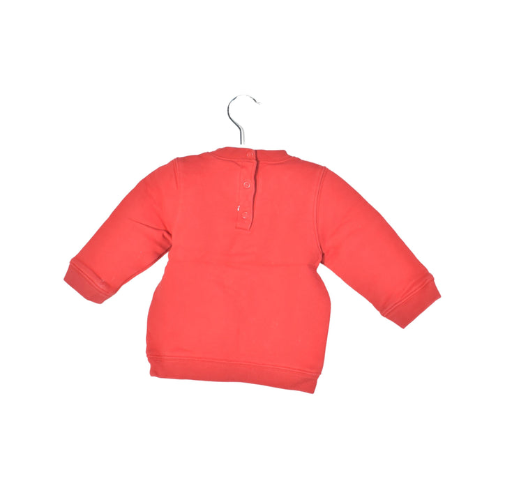 A Red Crewneck Sweatshirts from Petit Bateau in size 6-12M for neutral. (Back View)
