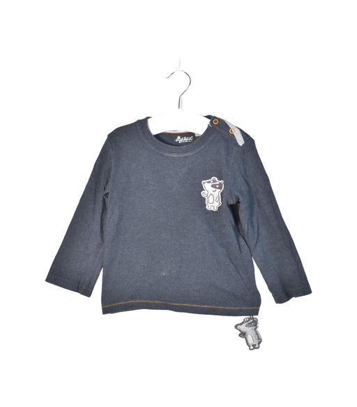A Black Long Sleeve Tops from Sigikid in size 3T for boy. (Front View)