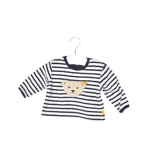 A Black Long Sleeve Tops from Steiff in size 0-3M for neutral. (Front View)