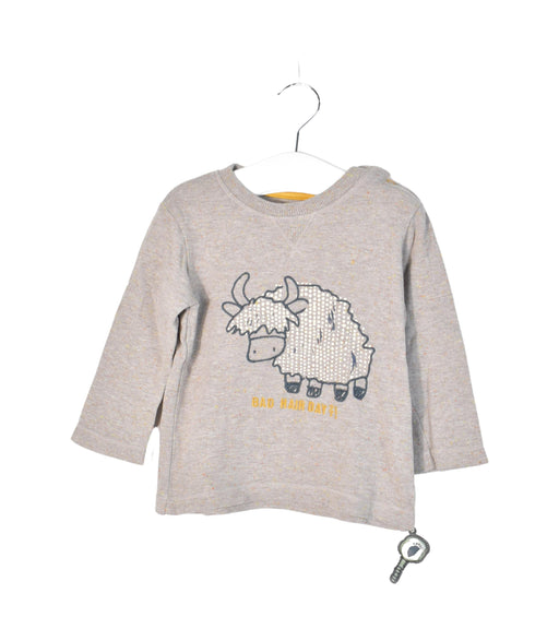 A Taupe Long Sleeve Tops from Sigikid in size 12-18M for neutral. (Front View)