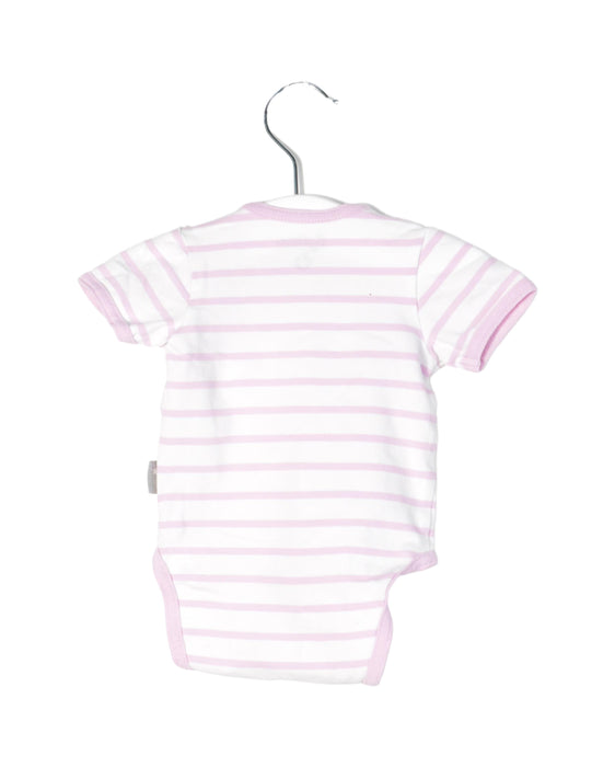 A White Short Sleeve Bodysuits from Sigikid in size 0-3M for girl. (Back View)