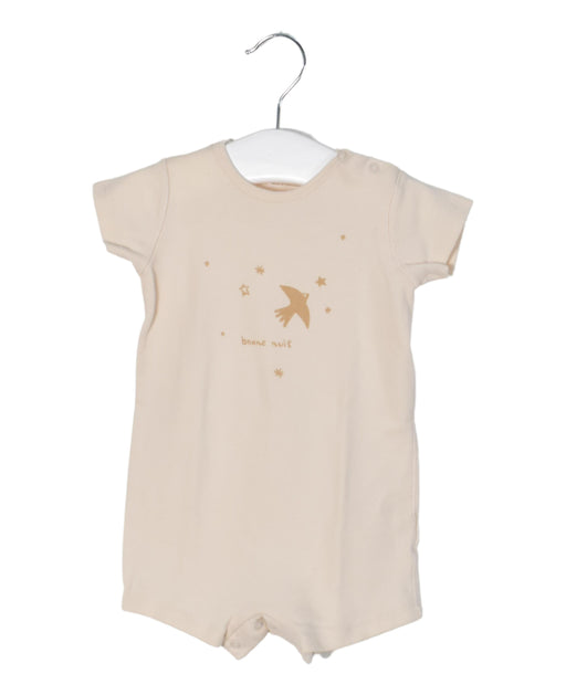 A Beige Bodysuits from Bonpoint in size 0-3M for girl. (Front View)