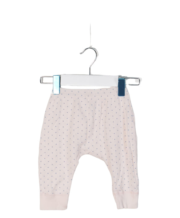 A Pink Leggings from Petit Bateau in size 3-6M for girl. (Front View)