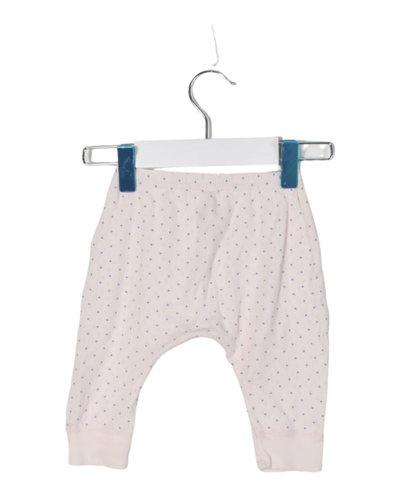A Pink Leggings from Petit Bateau in size 3-6M for girl. (Back View)