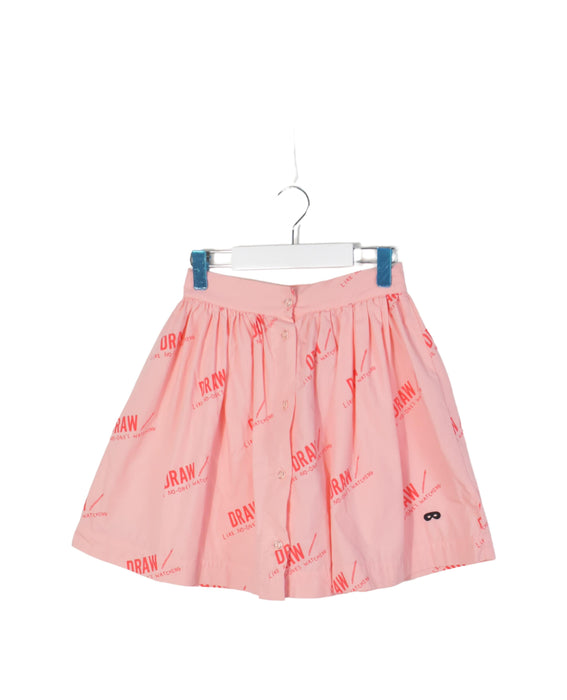 A Pink Mid Skirts from Beau Loves in size 7Y for girl. (Front View)