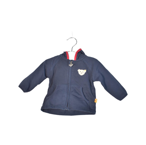 A Black Lightweight Jackets from Steiff in size 0-3M for neutral. (Front View)