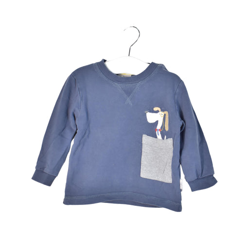 A Navy Long Sleeve Tops from Sigikid in size 6-12M for neutral. (Front View)