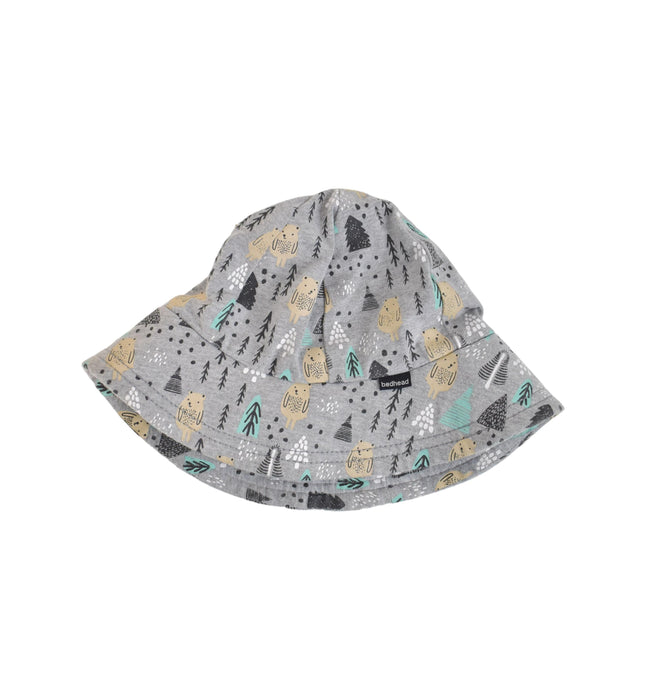 A Grey Sun Hats from BedHead in size L for neutral. (Front View)