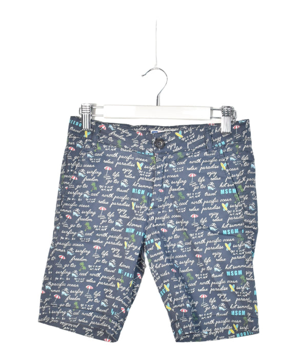 A Black Shorts from MSGM in size 8Y for boy. (Front View)