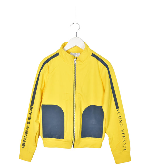A Yellow Lightweight Jackets from Young Versace in size S for neutral. (Front View)