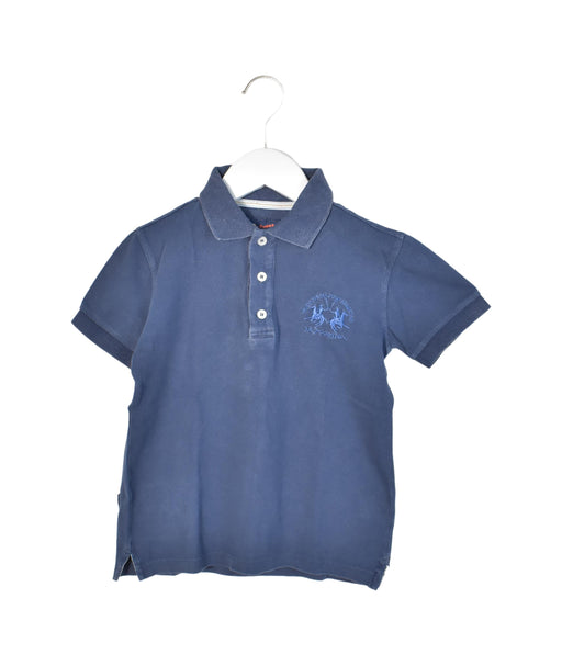 A Blue Short Sleeve Polos from La Martina in size 6T for boy. (Front View)