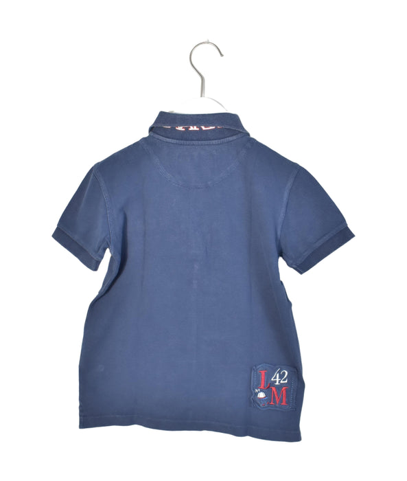 A Blue Short Sleeve Polos from La Martina in size 6T for boy. (Back View)