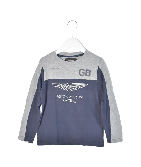 A Navy Long Sleeve Tops from Hackett in size 5T for neutral. (Front View)