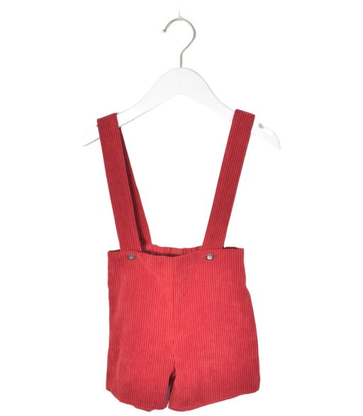 A Red Overall Shorts from Paz Rodriguez in size 12-18M for neutral. (Front View)