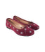 A Red Flats from Repetto in size 6T for girl. (Back View)