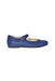 A Blue Flats from Manuela de Juan in size 4T for girl. (Front View)