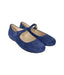 A Blue Flats from Manuela de Juan in size 4T for girl. (Back View)