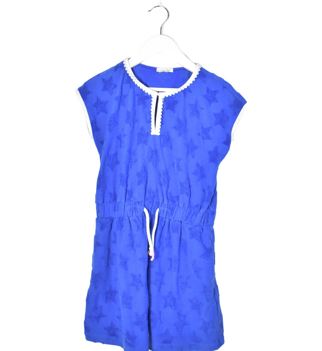 A Blue Short Sleeve Dresses from Crewcuts in size 7Y for girl. (Front View)