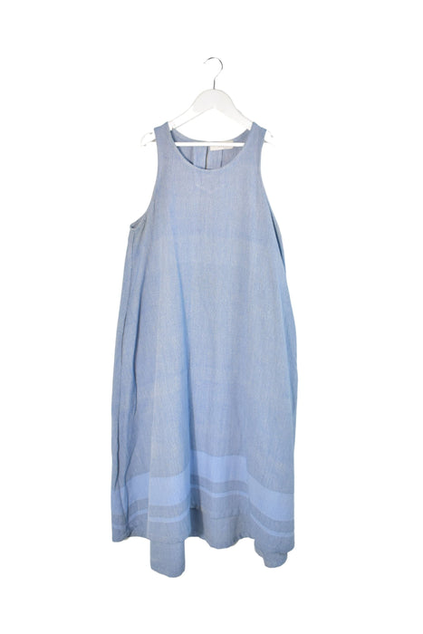 A Blue Sleeveless Dresses from Hatch in size S for maternity. (Front View)