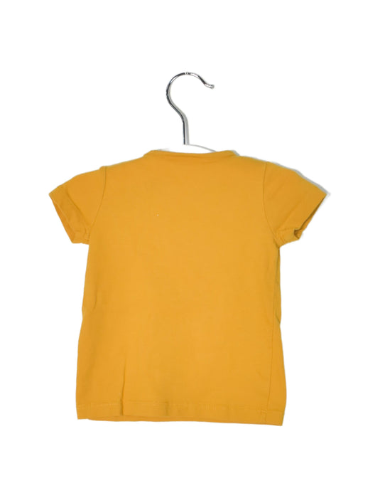 A Yellow Short Sleeve T Shirts from Seed in size 0-3M for girl. (Back View)