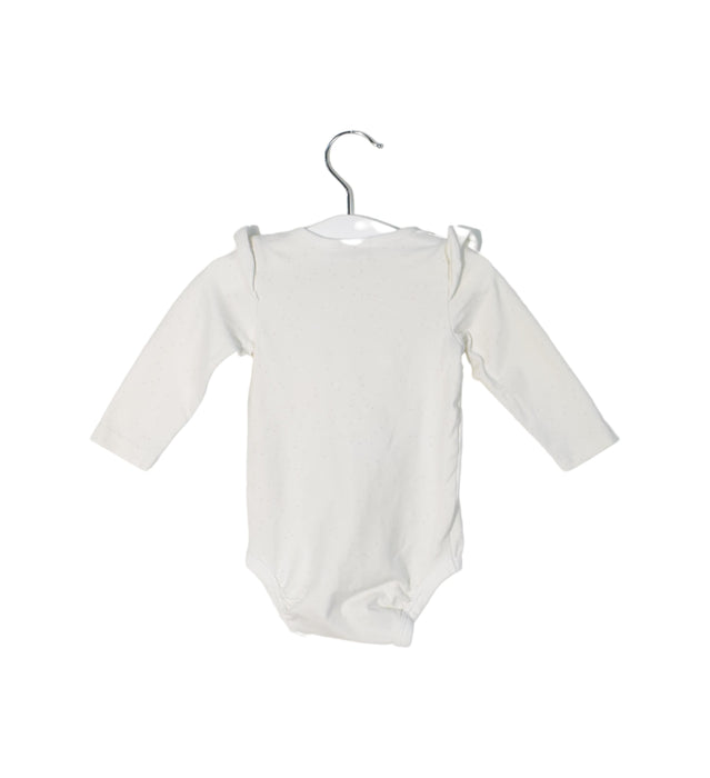 A White Long Sleeve Bodysuits from Lindex in size 3-6M for girl. (Back View)
