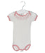 A White Short Sleeve Bodysuits from Petit Bateau in size 0-3M for girl. (Front View)