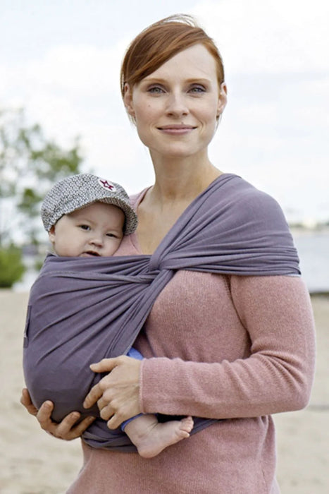 A Grey Baby Carriers from Manduca in size O/S for neutral. (Back View)