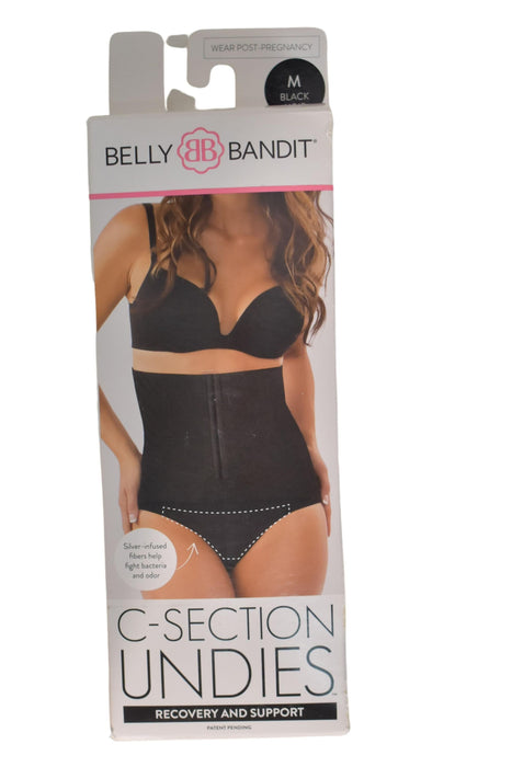 A Black Underwear from Belly Bandit in size M for maternity. (Front View)