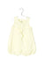 A Yellow Sleeveless Rompers from Petit Bateau in size 6-12M for neutral. (Front View)