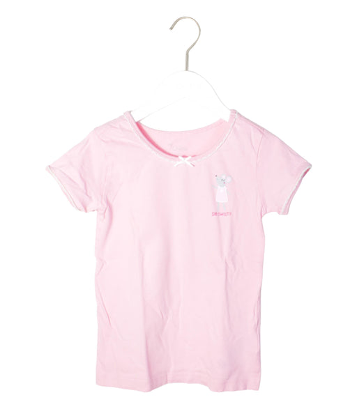 A Pink Short Sleeve T Shirts from Chicco in size 7Y for girl. (Front View)
