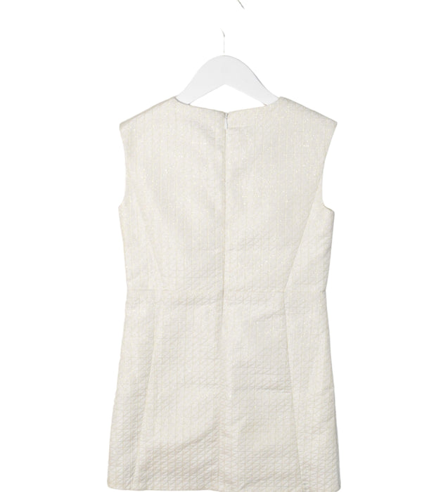 A White Sleeveless Dresses from Karl Lagerfeld in size 8Y for girl. (Back View)