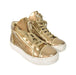 A Gold Sneakers from Quis Quis in size 7Y for neutral. (Back View)