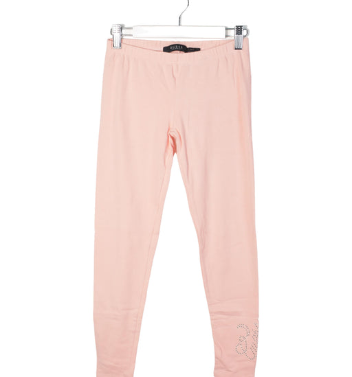 A Pink Leggings from Guess in size 10Y for girl. (Front View)