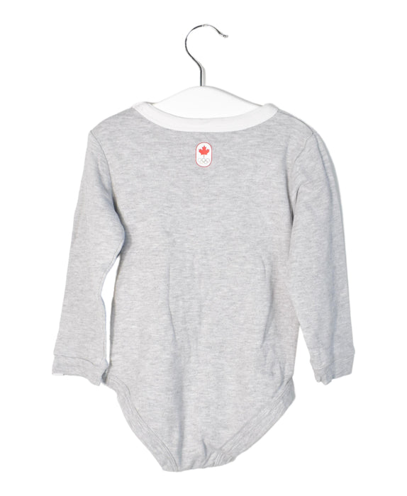 A Grey Long Sleeve Bodysuits from Hudson's Bay Co. in size 18-24M for neutral. (Back View)