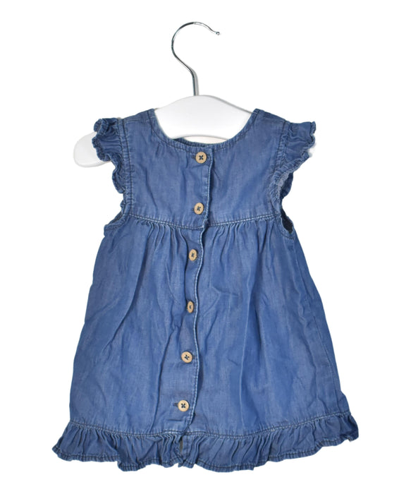 A Blue Sleeveless Dresses from Newbie in size 3-6M for girl. (Back View)