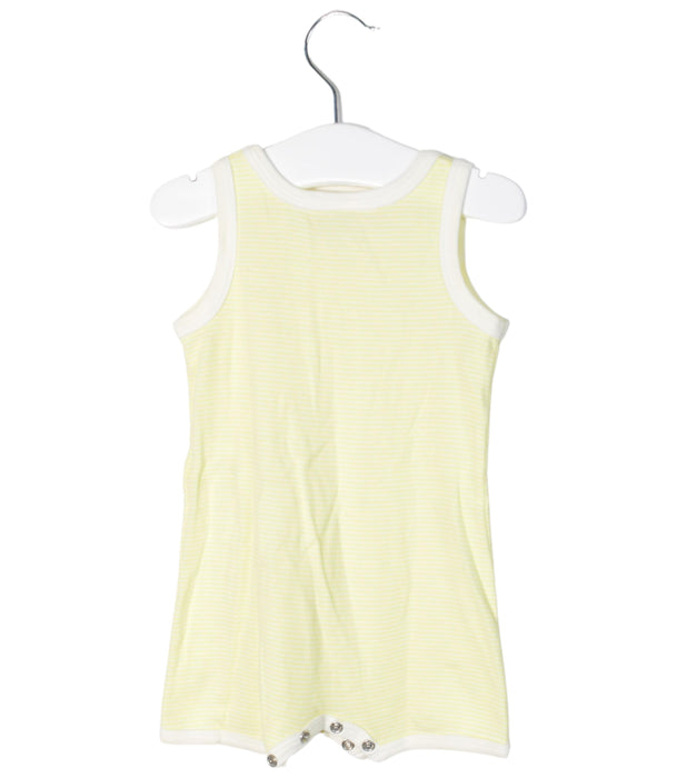 A Yellow Sleeveless Rompers from Petit Bateau in size 3-6M for neutral. (Back View)