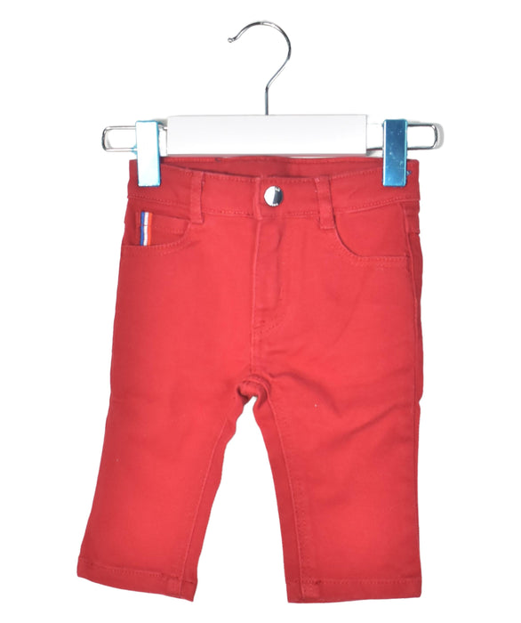 A Red Jeans from Jacadi in size 3-6M for neutral. (Front View)